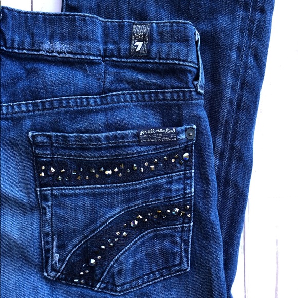 🌸7 For All Mankind jewel pocket bootcut Jeans - Picture 6 of 6